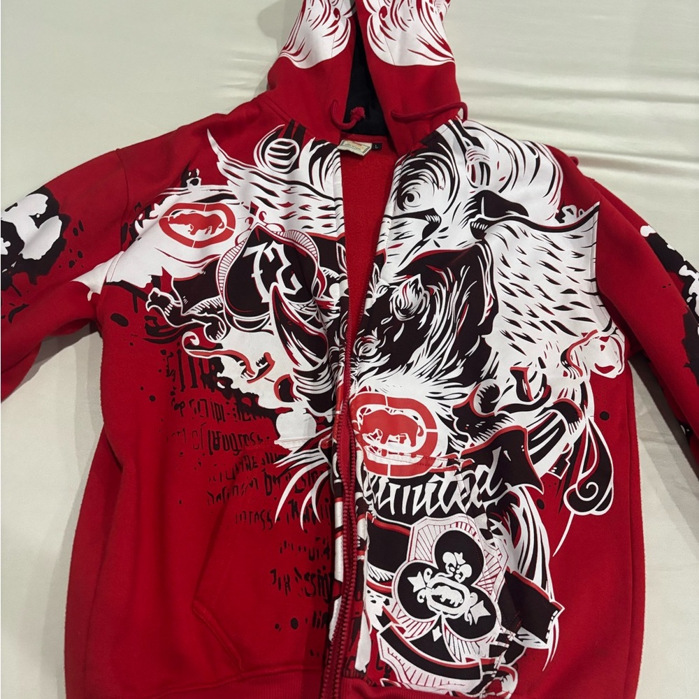 Red Graphic Hoodie